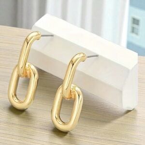 Gold Metal earrings-New